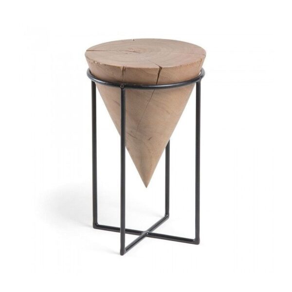 Mesa auxiliar Jayd metal madera acacia