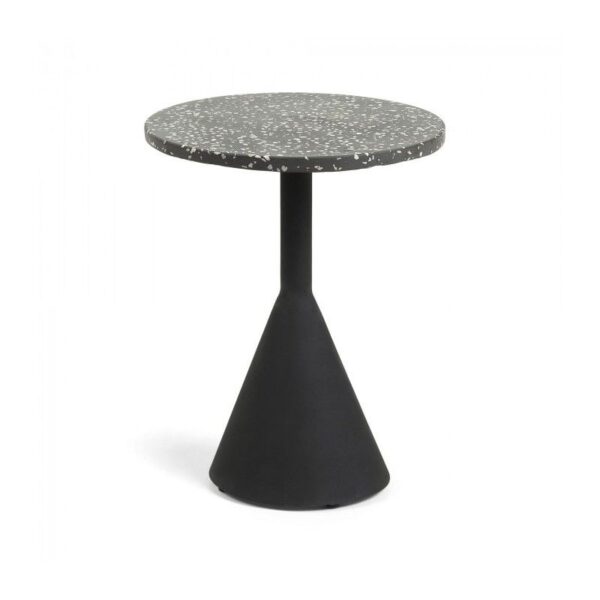 Mesa auxiliar Melano terrazo negro