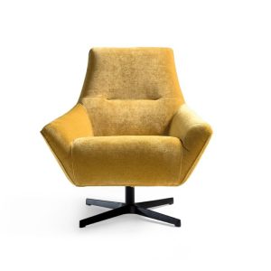 Butaca Nepal giratoria negra Tapicerias Navarro 6 Butaca Nepal Amarilla giratoria negra Tapicerias Navarro
