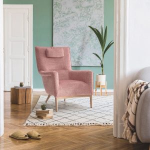 butaca-agata-tapicerias-navarro Butaca Ágata fija Rosa de Tapicerías Navarro