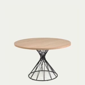 Mesa Comedor Redonda Nuit patas de acero