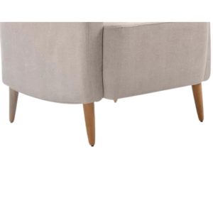 Patas de madera para la butaca mecedora Emily de Tapicerías Navarro