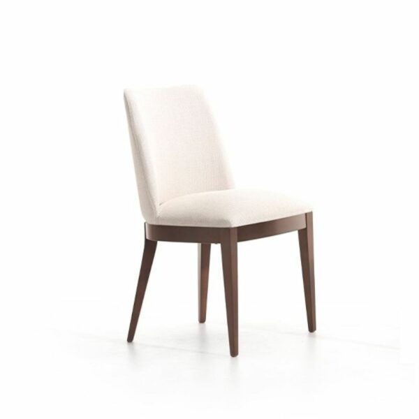 Silla 209 Tapizada en beige y madera