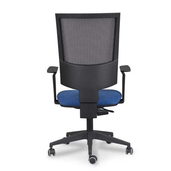 Silla casiopea 4 malla negra y tapizado azul Silla casiopea 4 malla negra y tapizado azul de Hergosilleria