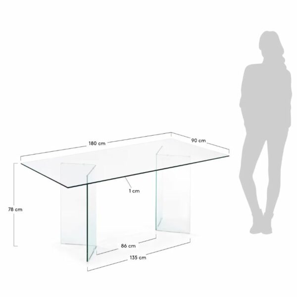 silla-comedor-burano-medidas Silla Comedor Burano cristal templado