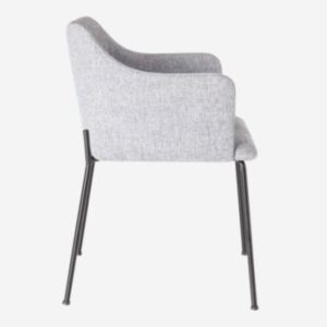 Silla con brazos dame gris Silla con brazos dame gris