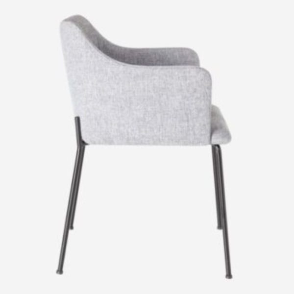Silla con brazos dame gris Silla con brazos dame gris