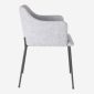 Silla con brazos dame gris