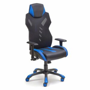 Silla Galaxy azul y negra