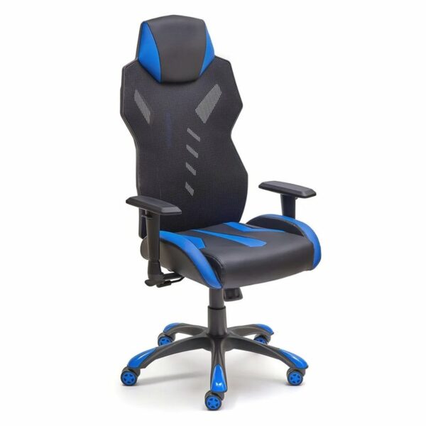 Silla Galaxy azul y negra