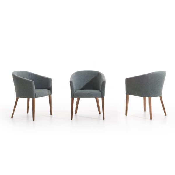 Sillón-304-ambiente-gris Sillón 304 tapizado y madera