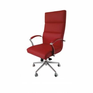 Sillón Vulcano Rojo Con Respaldo Alto de Vincolo