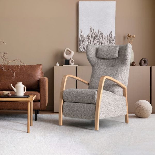 Relax eden en gris con estructura de madera Relax eden en gris con estructura de madera