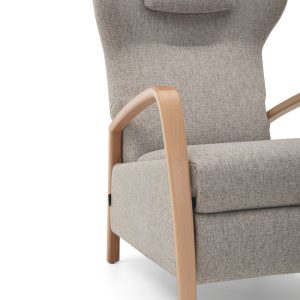 Relax eden en gris con estructura de madera