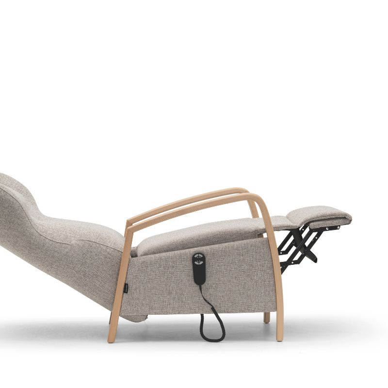 Relax eden en gris con estructura de madera