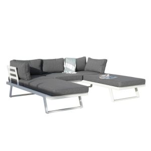 Set de muebles de exterior Levante para jardín y terraza. Conjunto de sofás y mesa