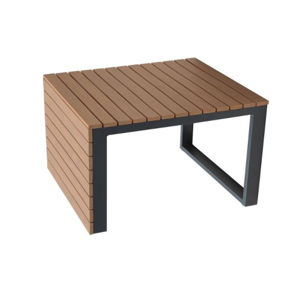 Set de muebles de exterior Pollensa para jardín y terraza. Conjunto de sofás, rinconera y mesa