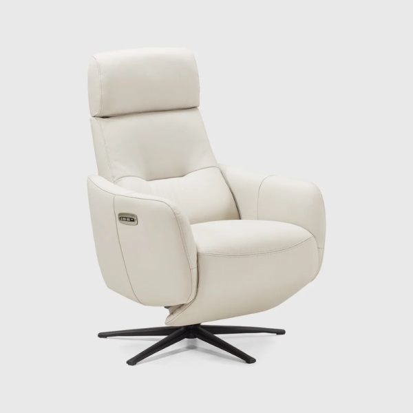 Sillón Relax Eléctrico Rennes 2 motores Gris Perla Giratorio