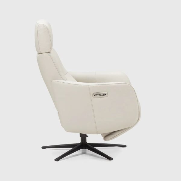 Sillón Relax Eléctrico Rennes 2 motores Gris Perla Giratorio Sillón Relax Eléctrico Rennes 2 motores Gris Perla Giratorio