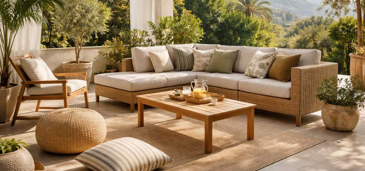 Tendencias en mobiliario exterior: ideas actuales para terrazas y jardines