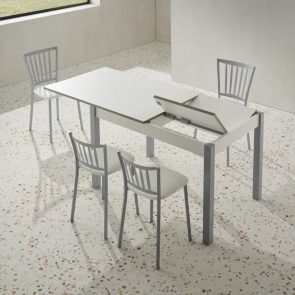 Mesa arona extensible tapa blanca Mesa arona extensible tapa blanca para cocina