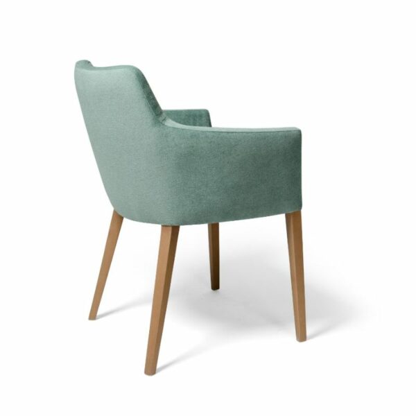 sillon-hugo-verde-pata-madera (2) Sillón Hugo tapizado