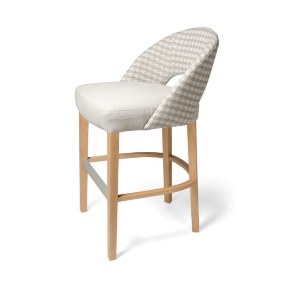 Taburete-lara-gris-pata-madera Taburete Lara patas de madera