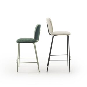 Taburete Lora asiento tapizado